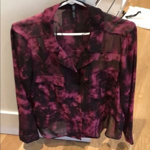 Beautiful tie dye Zara blouse Never Worn !!!